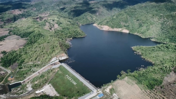 한국농어촌공사가 2018년 필리핀 소규모 저류시설 건설사업으로 완공한 파사댐의 모습